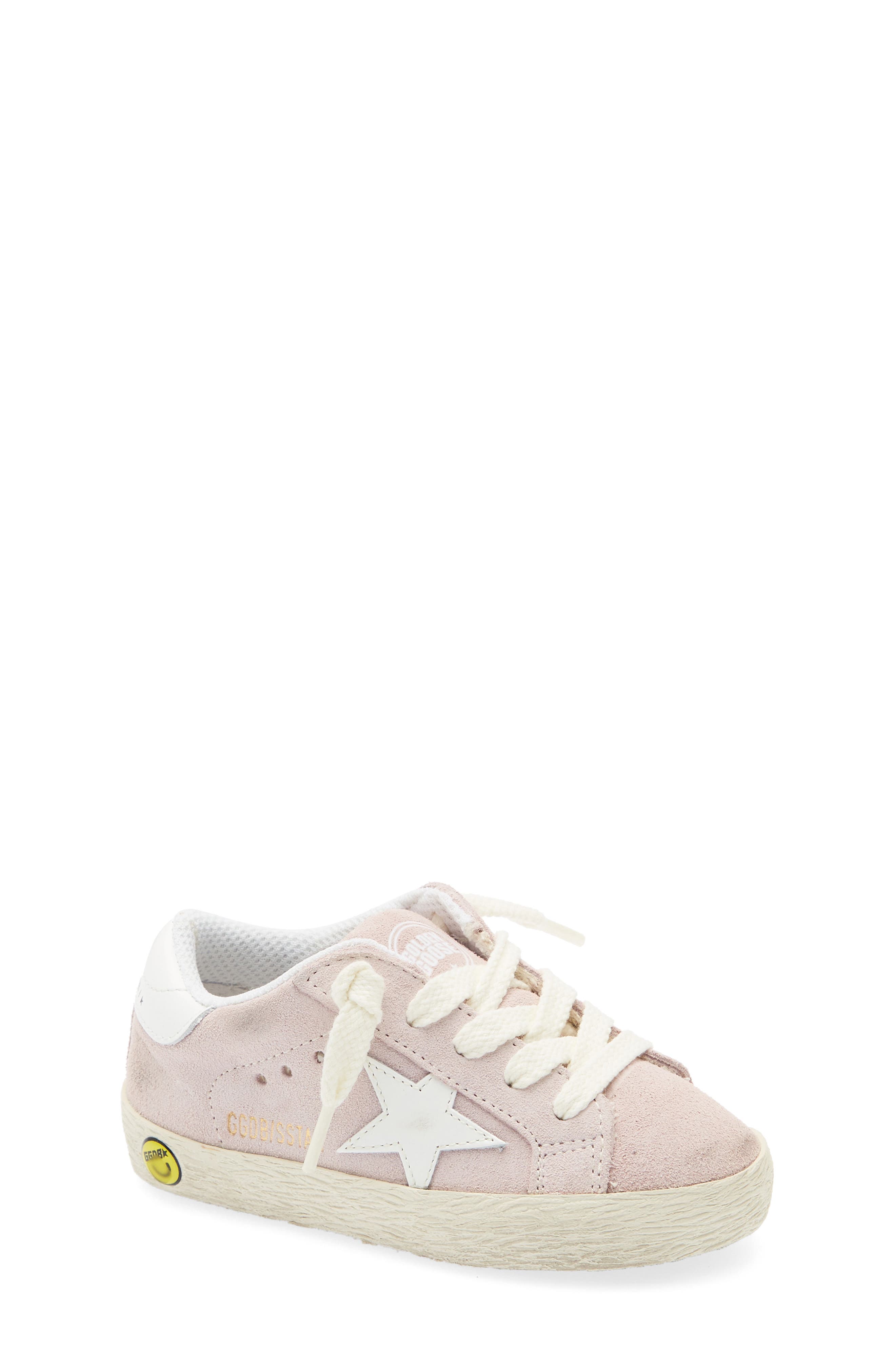 Kids' Super-Star Sneaker, Main, color, LIGHT PINK/ WHITE