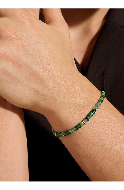 John Hardy Sterling Silver Green Bracelet In Green