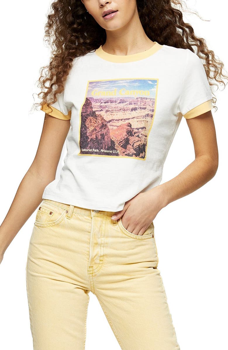 Topshop Grand Canyon Graphic Tee, Main, color,