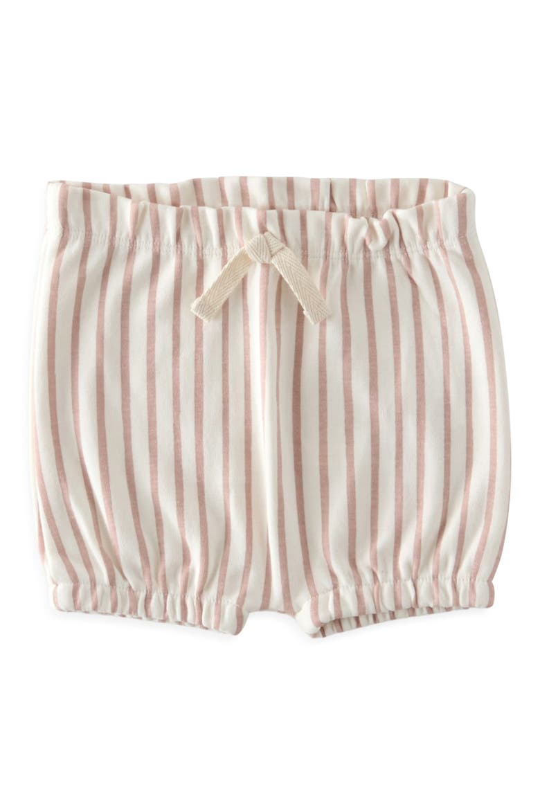 Stripes Away Organic Cotton Bloomers, Main, color, STRIPES AWAY PEONY