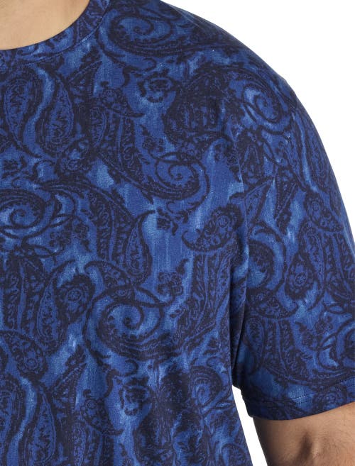 Robert Graham Big & Tall Bodhi T-shirt In Blue