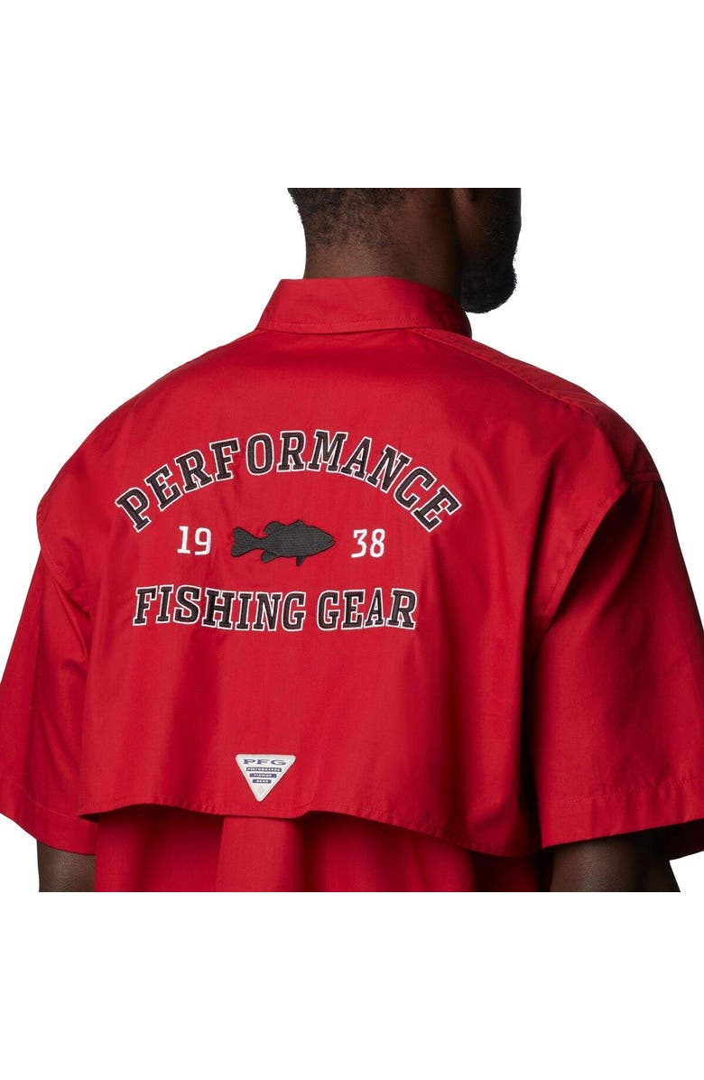 Columbia Men's Columbia Cardinal Arkansas Razorbacks Bonehead Button-Up Shirt, Alternate, color, Cardinal