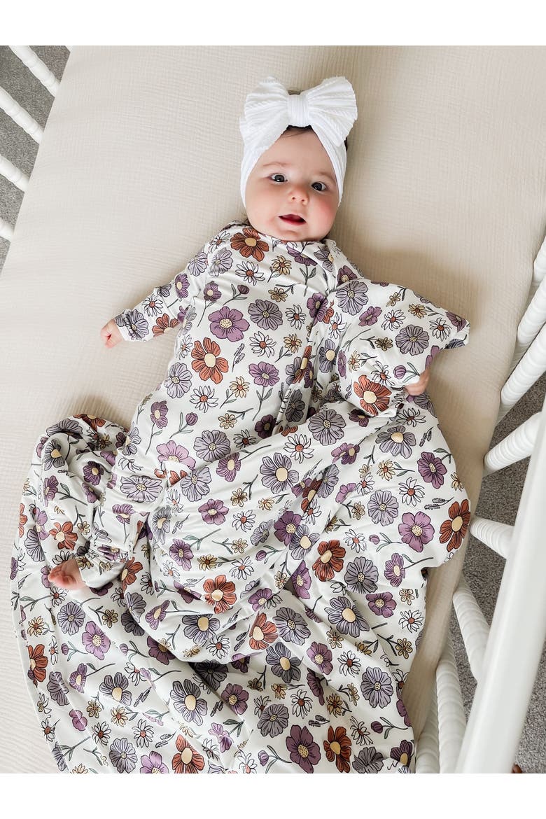 Unisex Baby Long Sleeve Transitional Swaddle Sleep Sack, Easy Diaper Changes, 1.0 TOG, Alternate, color, Beauty