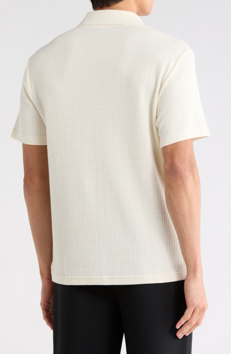 Bonobos Johnny Collar Waffle Knit Polo, Alternate, color, Light Beige