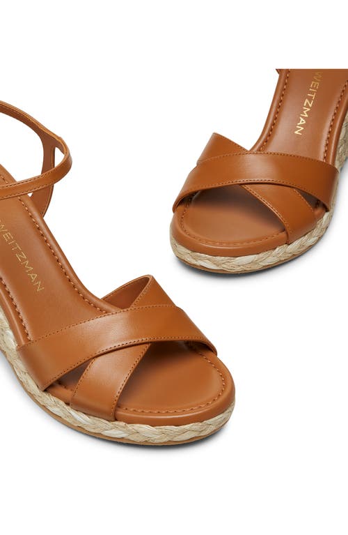 Stuart Weitzman Dayna Espadrille Wedge In Macchiato/natural