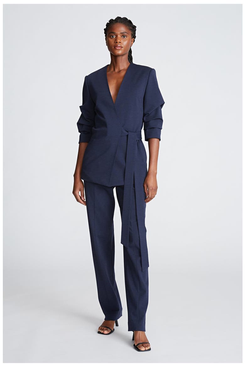 Bexley Jacket In Knit Suiting, Main, color, Midnight