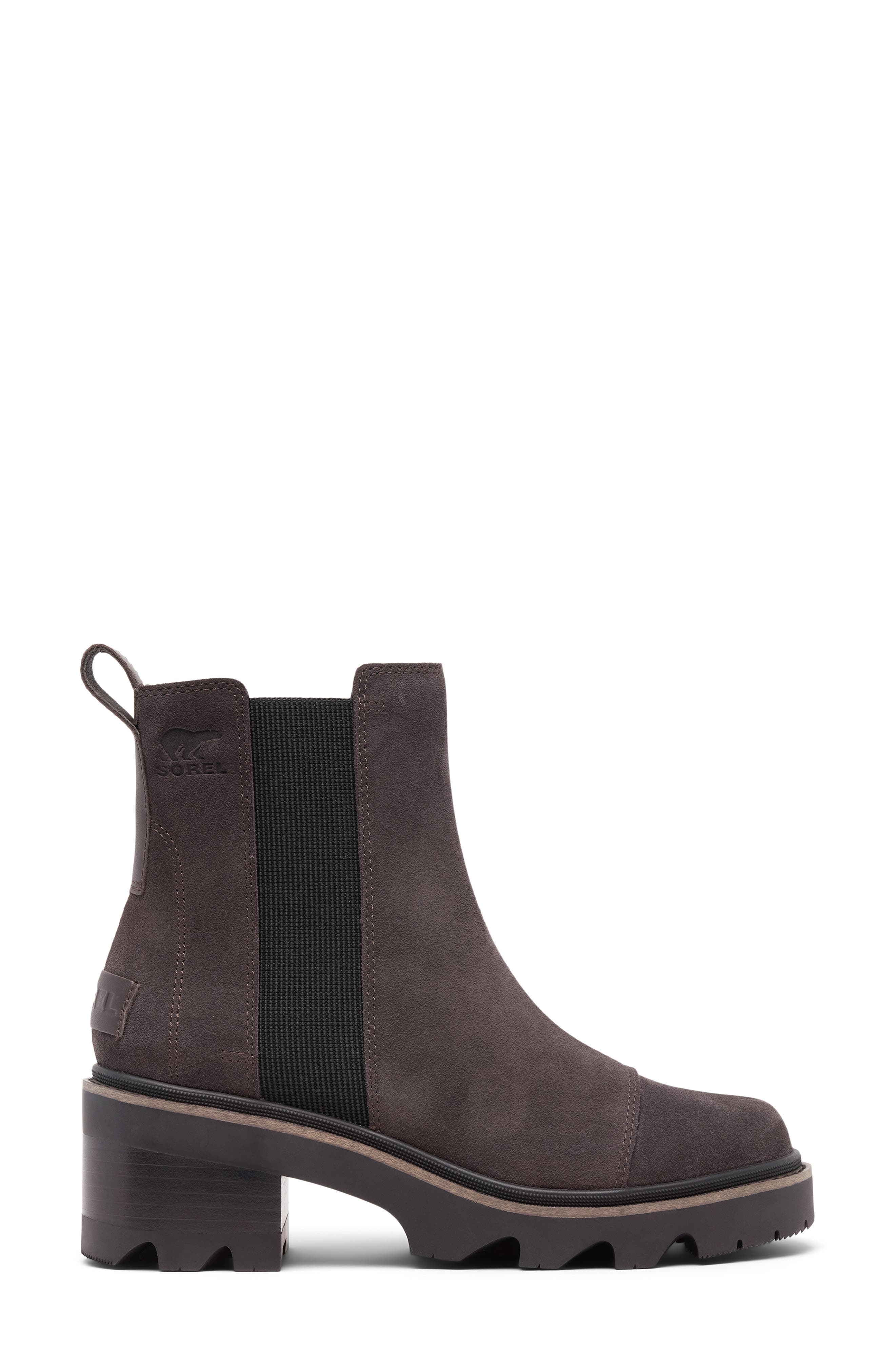 SOREL Joan Now Waterproof Chelsea Boot, Alternate, color, Blackened Brown/ Black