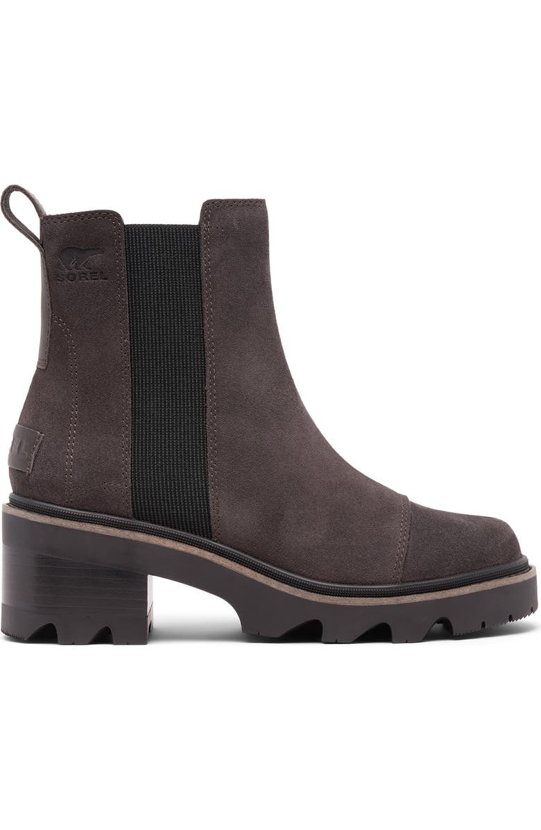 SOREL Joan Now Waterproof Chelsea Boot, Alternate, color, Blackened Brown/ Black