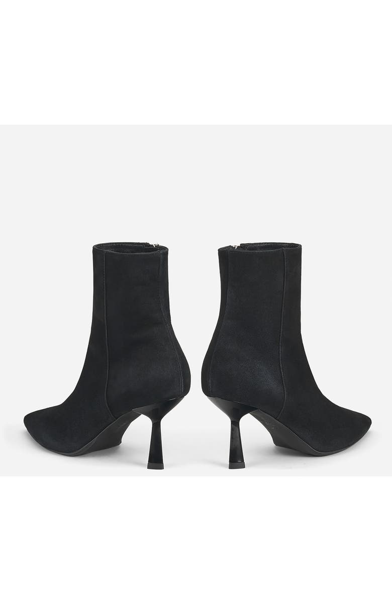 AGL Alla Bootie Heeled Ankle Boot in Velour, Alternate, color, Black