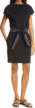 Emporio Armani Milano Zip Boatneck Jersey Dress