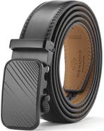 Mio Marino Classic Adjustable Ratchet Leather Dress Belt