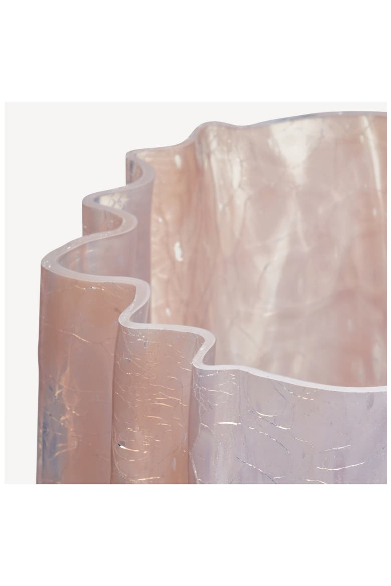 Crackle Tall Vase, Alternate, color, PINK