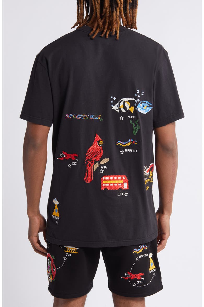 Voyager Embroidered Graphic T-Shirt, Alternate, color, STRETCH LI
