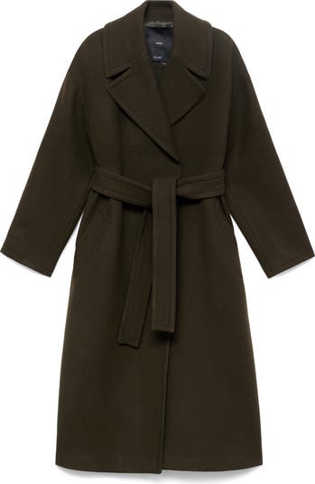 Kyle Relaxed Fit Double Face Wool Blend Coat