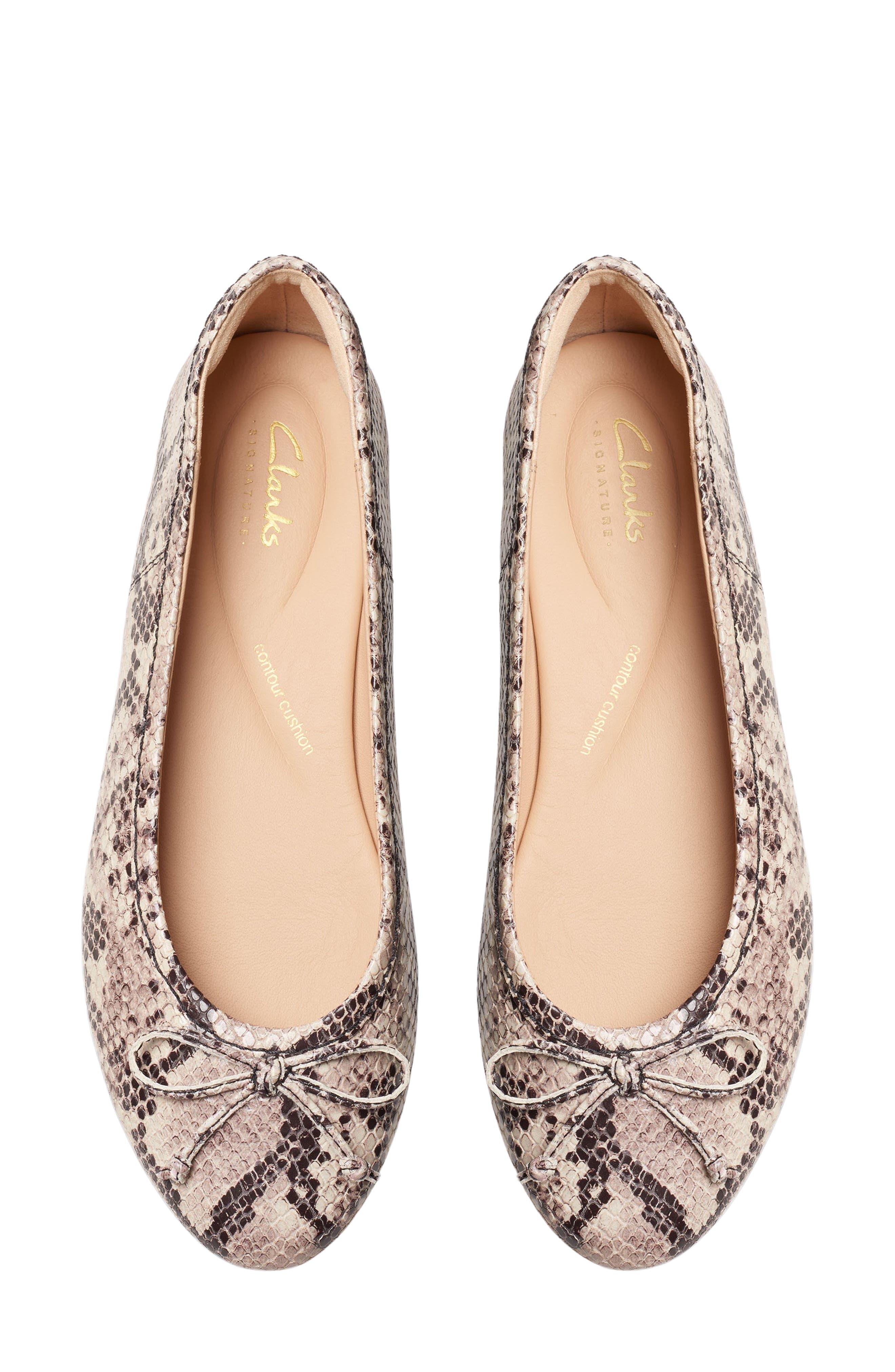 Clarks<sup>®</sup> Fawna Lily Ballet Flat, Alternate, color, Snake Print