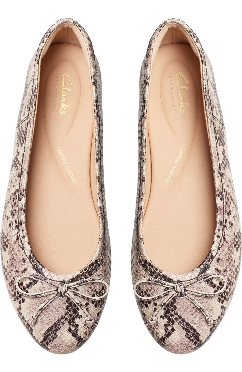 Clarks<sup>®</sup> Fawna Lily Ballet Flat, Alternate, color, Snake Print