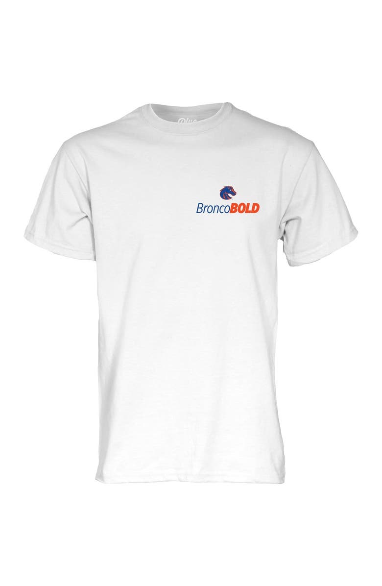 BLUE 84 Unisex Blue 84 White Boise State Broncos BroncoBold Mental Health Matters T-Shirt, Alternate, color, 