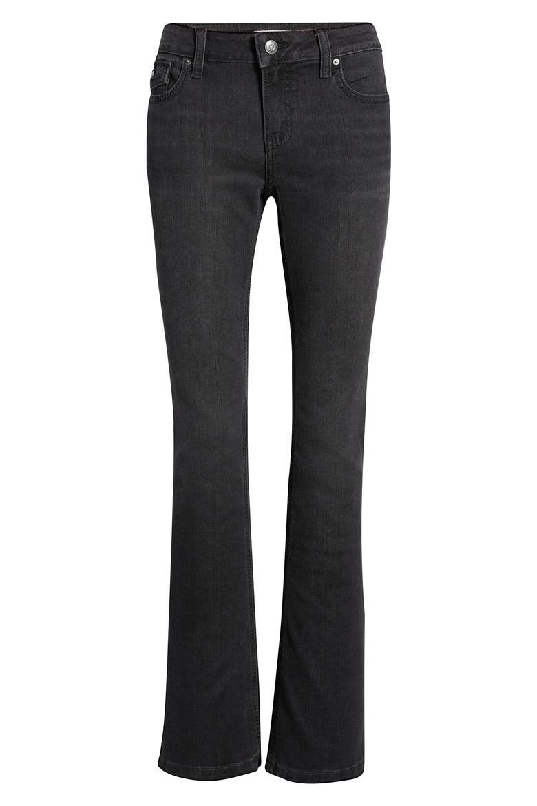 Low Rise Bootcut Jeans, Alternate, color, WASHED BLACK