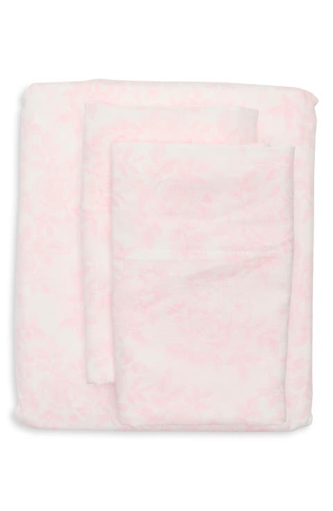 Floral Microfiber Sheet Set