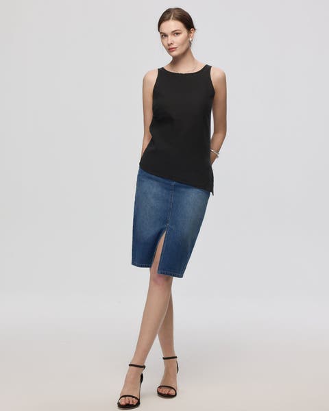 Denim Atelier Midi Skirt