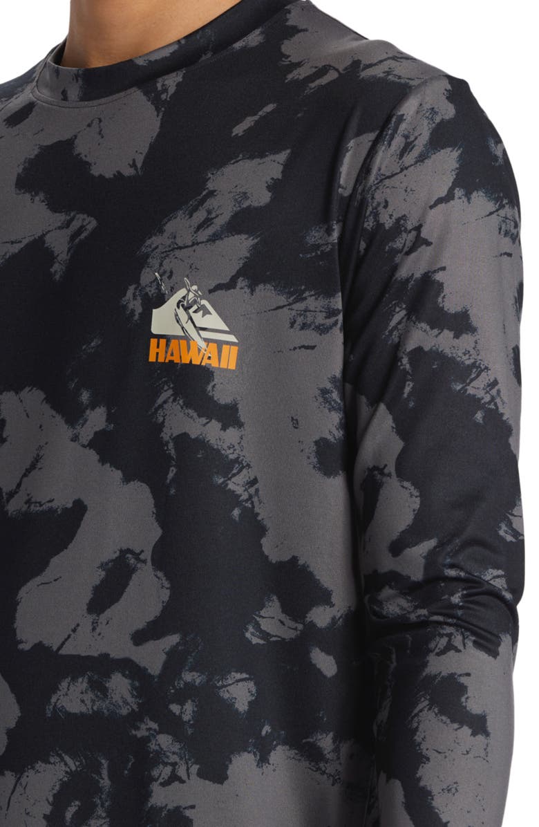 Quiksilver Hi Petroglyph Surf Long Sleeve Performance Rashguard, Alternate, color,