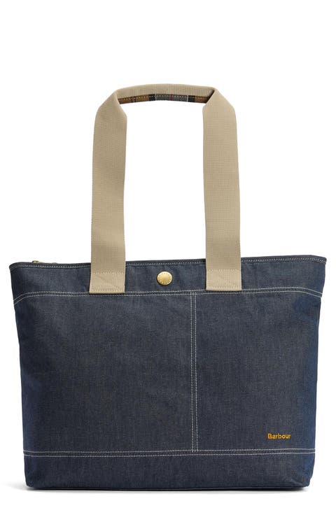 Mya Two-Tone Dry Wax Cotton Tote