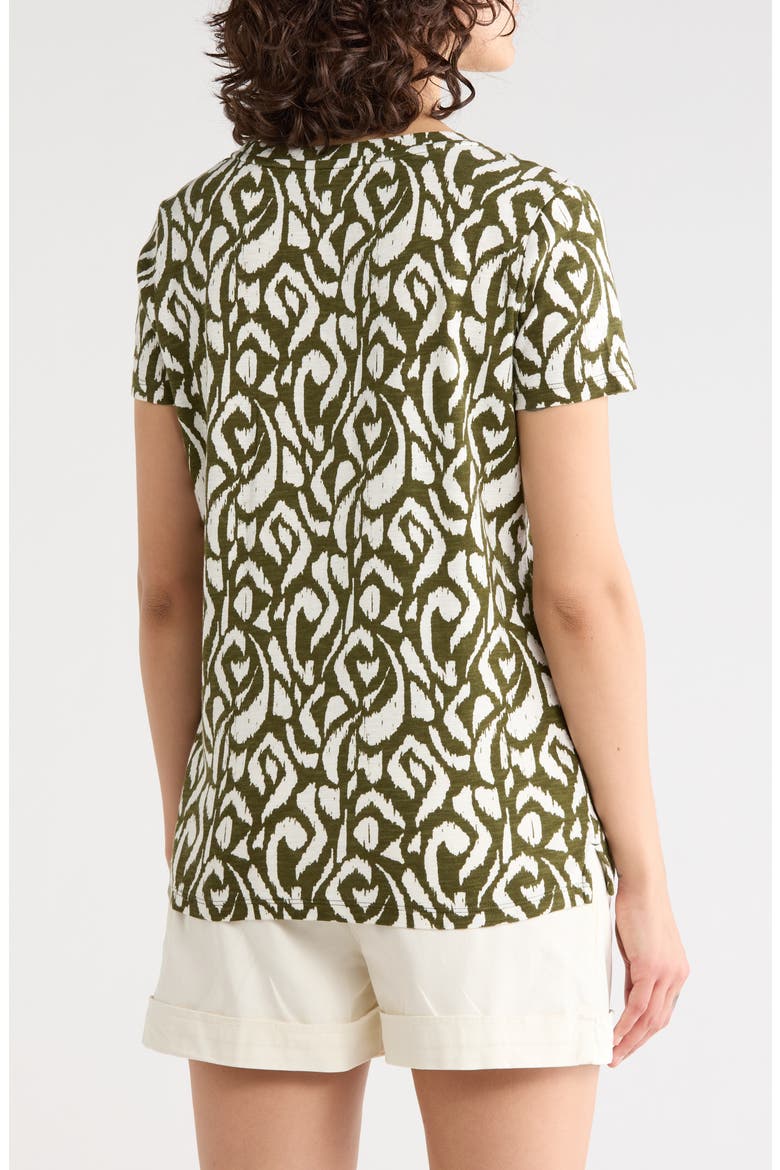 Ashby Isles Inlet Ikat Crewneck T-Shirt, Alternate, color, PALM VERDE
