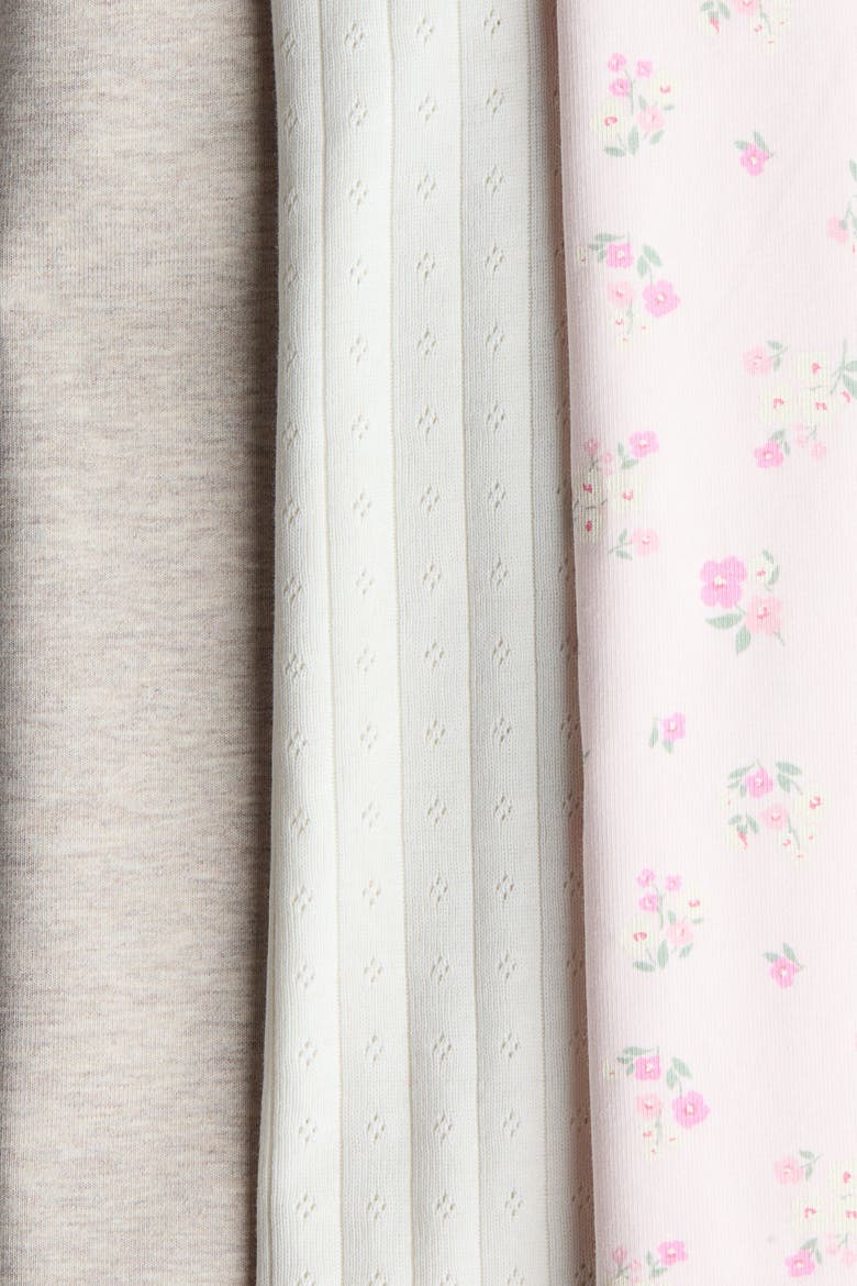 3-pack Cotton Strappy Tops, Alternate, color, Light pink/patterned