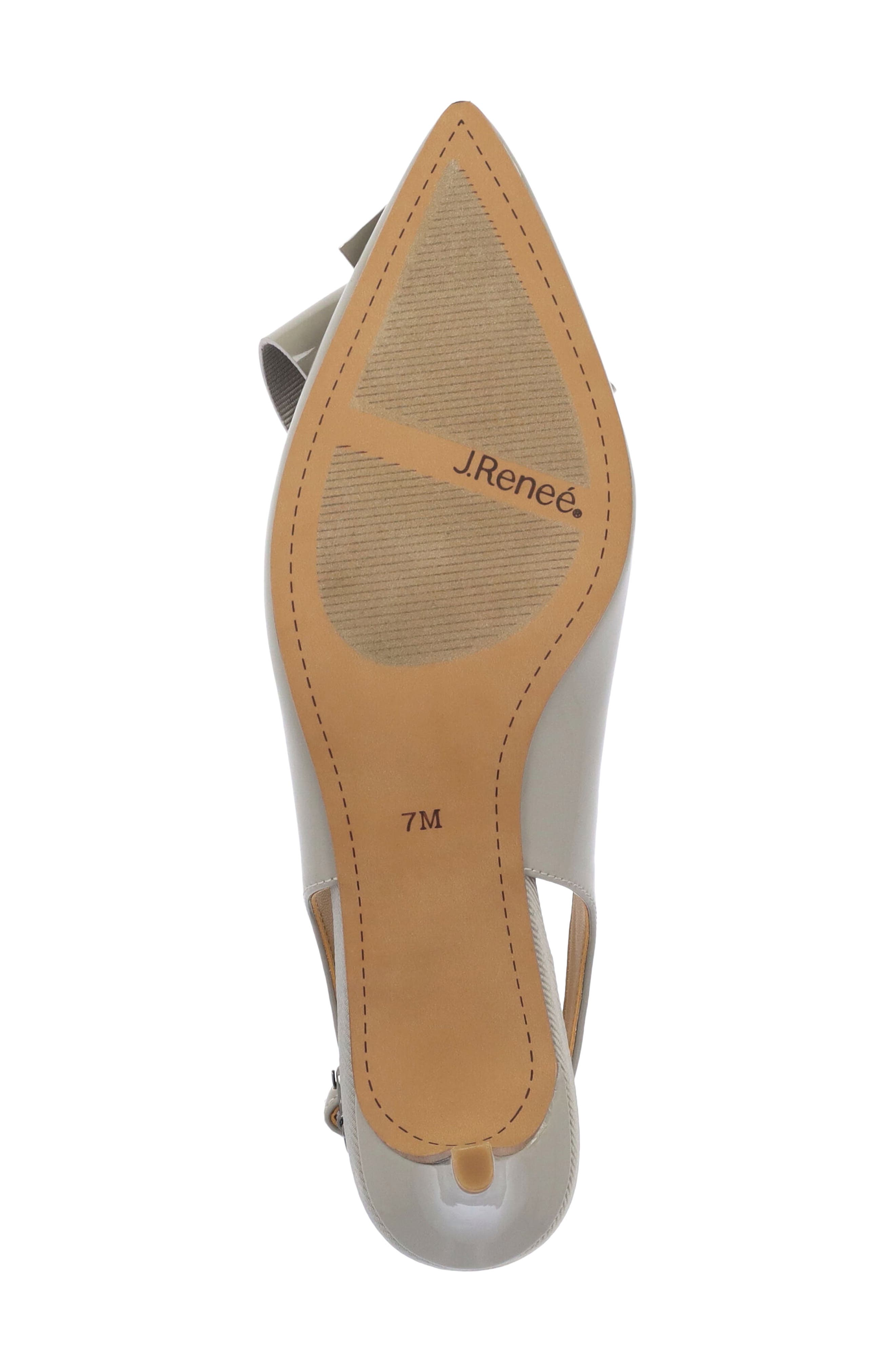 J. Reneé Delara Pointed Toe Slingback Pump, Alternate, color, Dark Grey
