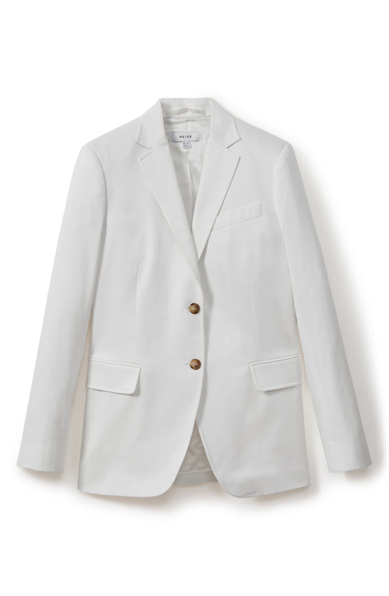 Reiss Harper Cotton Jacket, Alternate, color, White