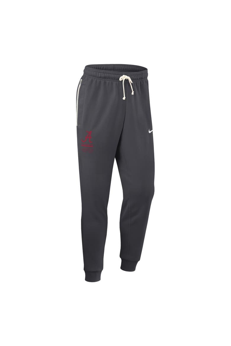 Men's Nike Anthracite Alabama Crimson Tide 2026 Sideline Standard Issue Dri-FIT Taper Pants, Alternate, color, Anthracite