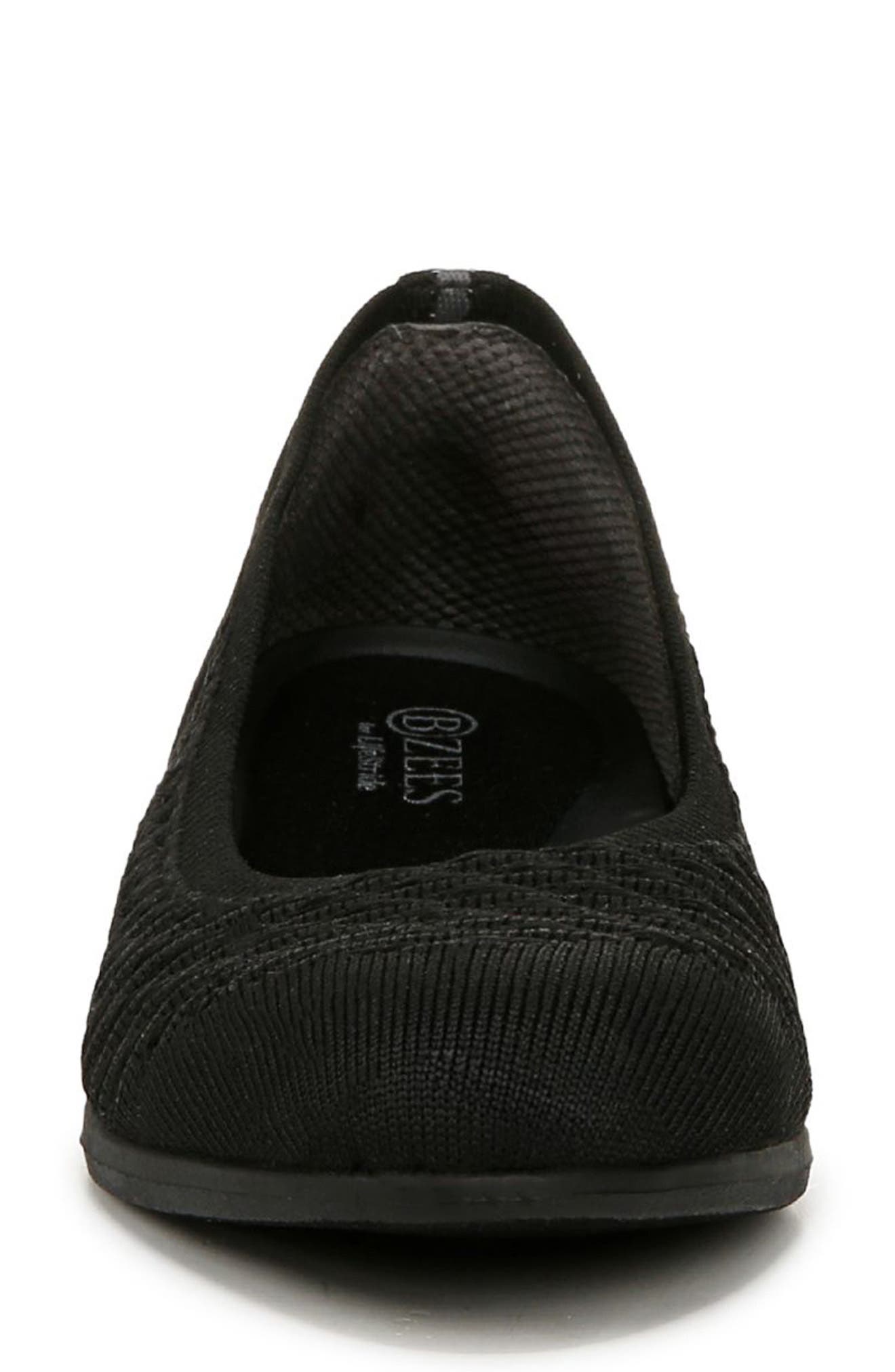 LifeStride Khloe Knit Ballet Flat, Alternate, color, Black