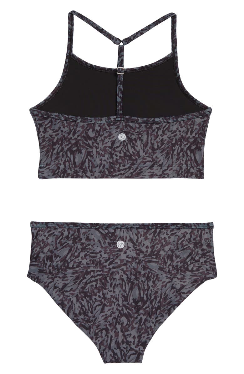 Zella Girl Kids' Reversible Two-Piece Swimsuit, Alternate, color, 