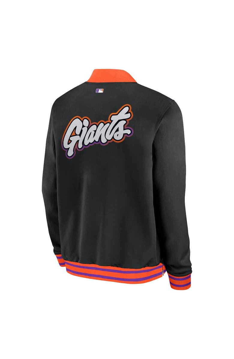 Nike Men's Nike  Black San Francisco Giants 2025 City Connect Authentic Collection Full-Zip Bomber Jacket, Alternate, color, Black