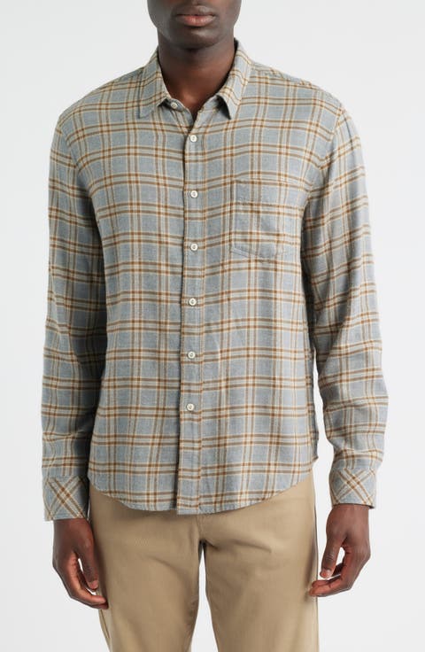 Lennox Plaid Flannel Button-Up Shirt