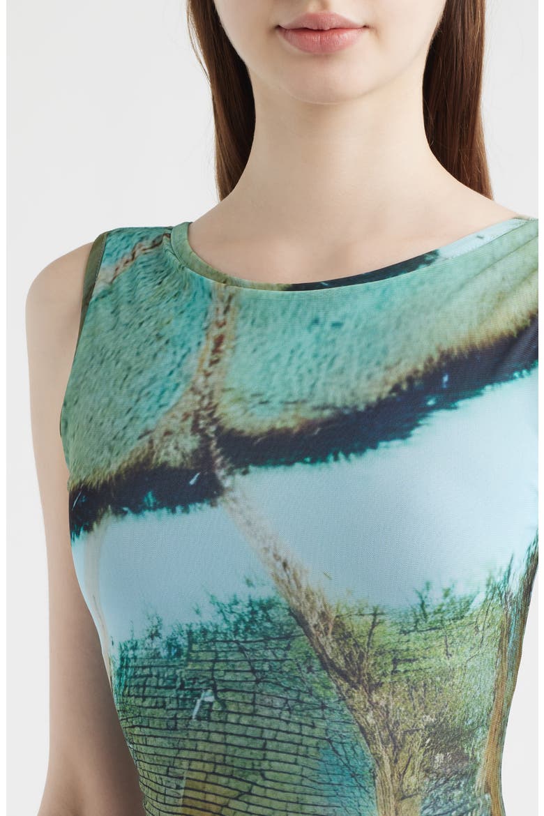 Caracola Asymmetric Body-Con Minidress, Alternate, color, MARBRE