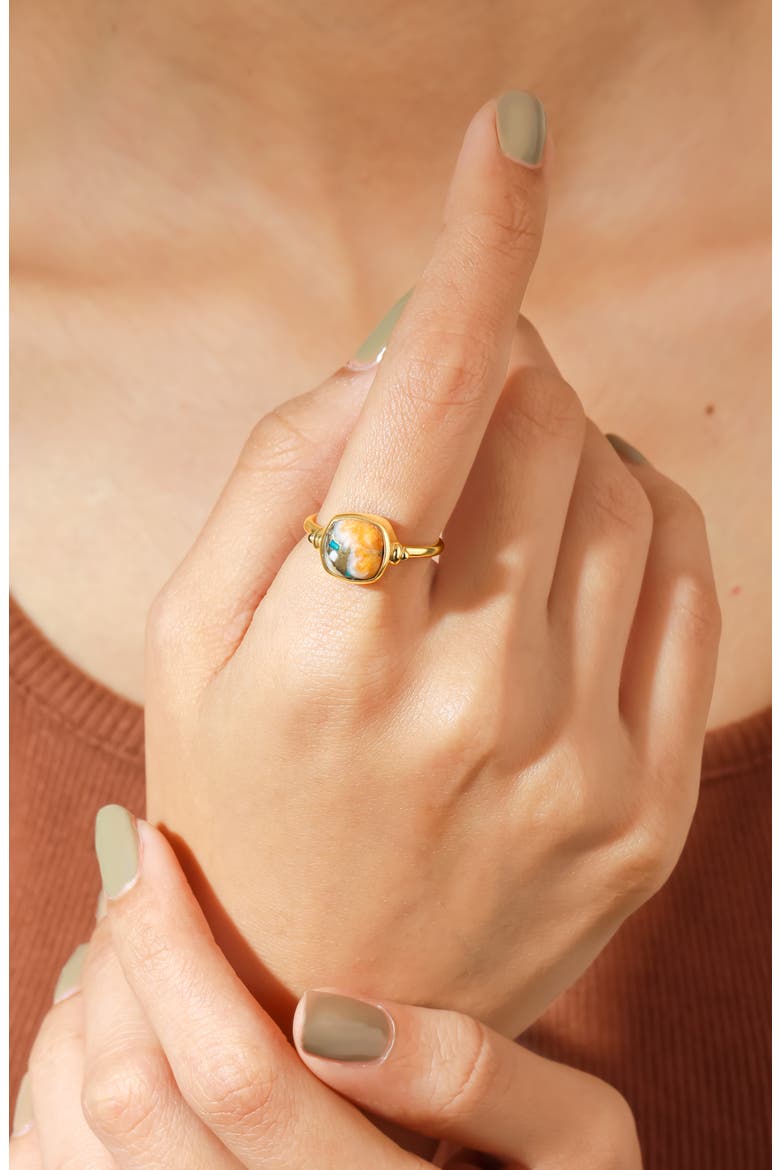 Gemstone Ring, Alternate, color, ORANGE