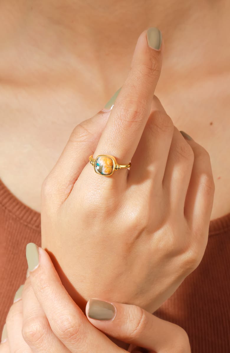 YS GEMS Gemstone Ring, Alternate, color, Orange