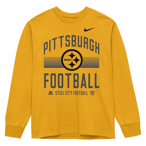Toddler Nike Gold Pittsburgh Steelers Essential Long Sleeve T-Shirt