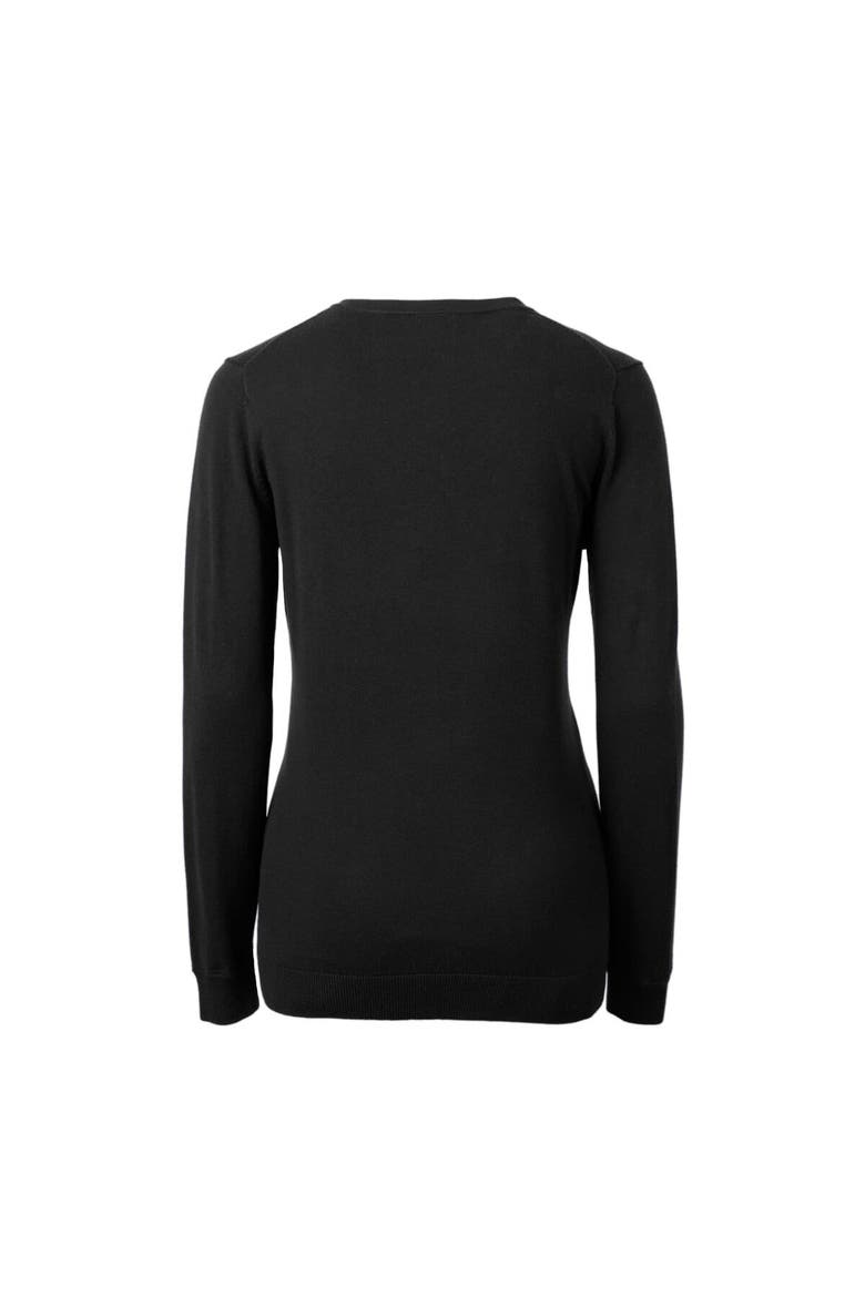 Women's Cutter & Buck Black UCF Knights Lakemont Tri-Blend V-Neck Pullover Sweater, Alternate, color, Black