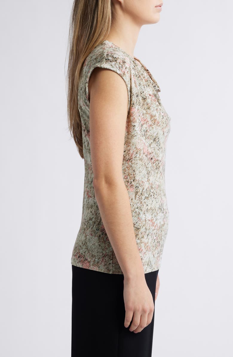 Anne Klein Cowl Neck Cap Sleeve Top, Alternate, color, 