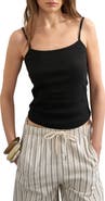 Topshop Ribbed Micro Camisole