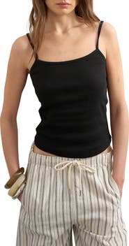 Topshop Ribbed Micro Camisole