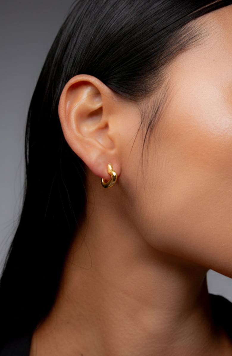 YOJ Loff Heart Hoop Earrings, Alternate, color, Gold