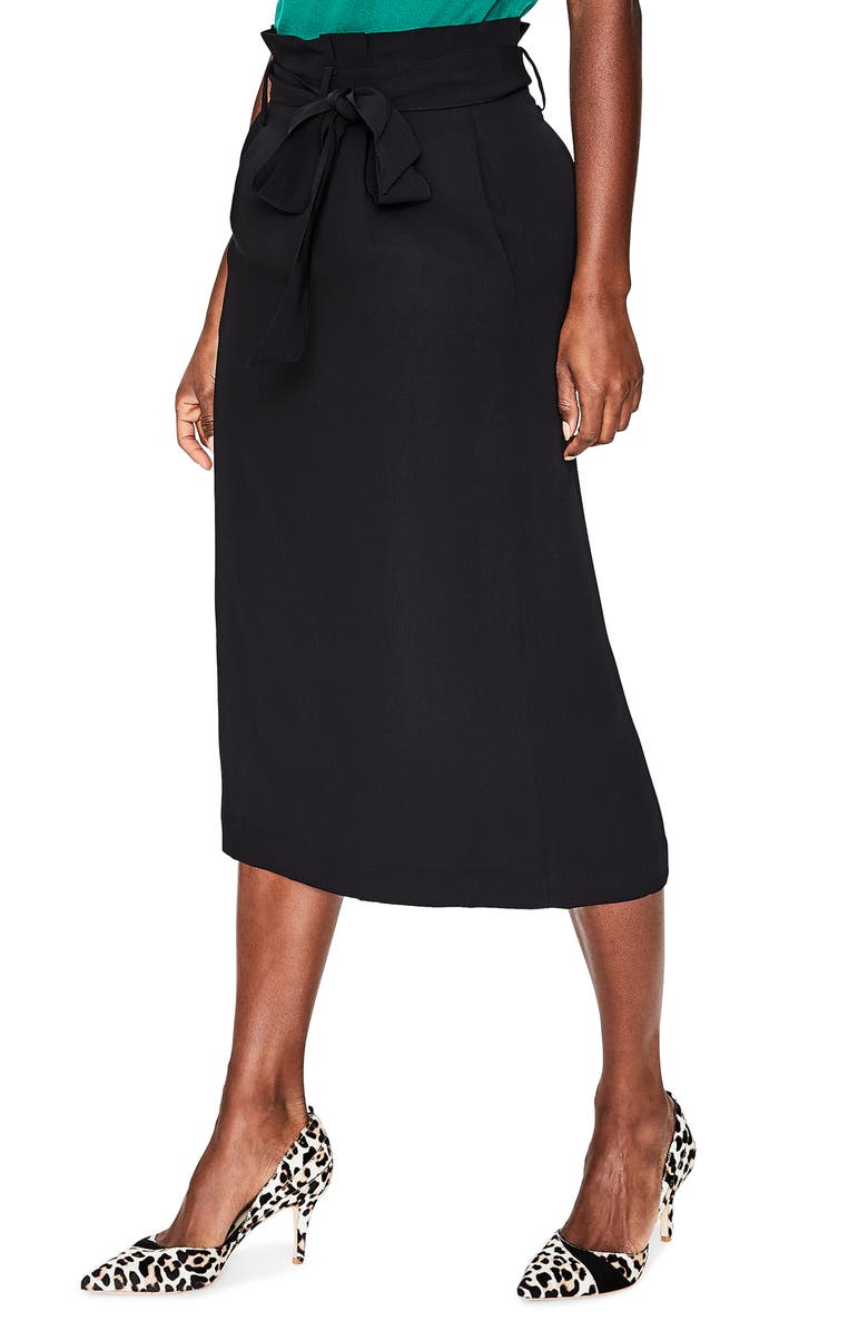 Boden Melina Paperbag Waist Midi Skirt, Alternate, color, 