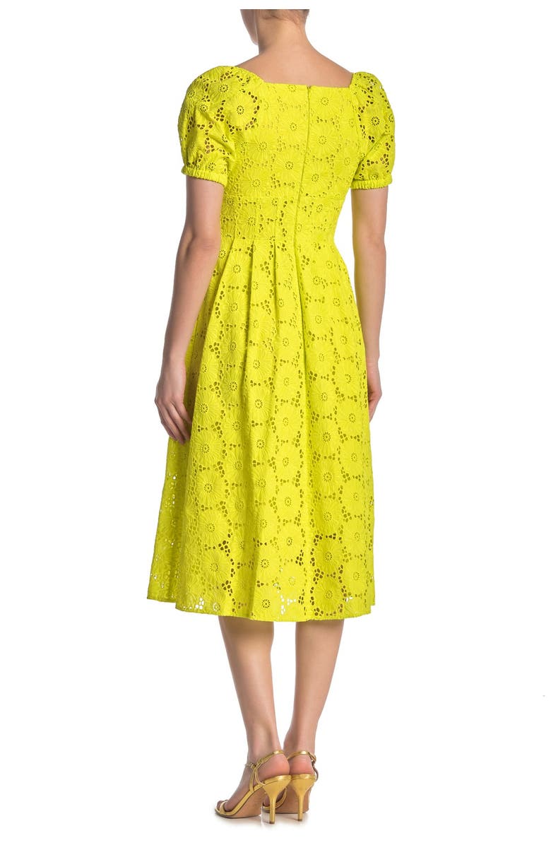 Diane von Furstenberg Helena Eyelet Lace Midi Dress, Alternate, color, 