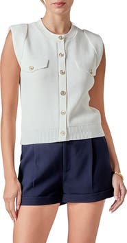 Endless Rose Button Sweater Vest