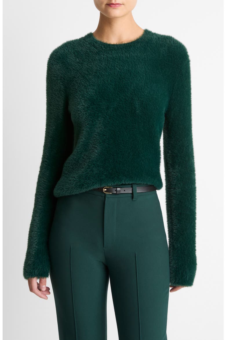 Eyelash Crewneck Sweater, Main, color, JUNIPER