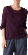 Eileen Fisher Crewneck Oversize Organic Cotton Sweater