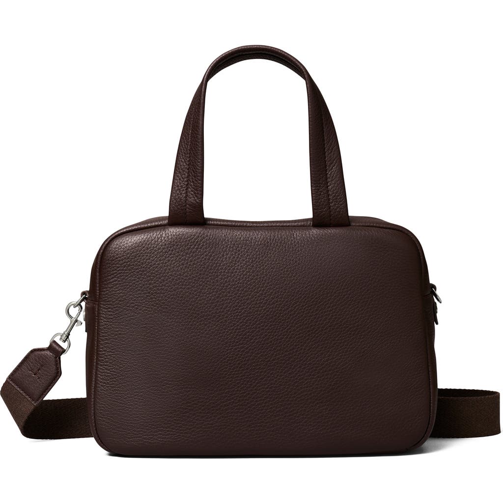 Tory Burch Leather Satchel In Brown